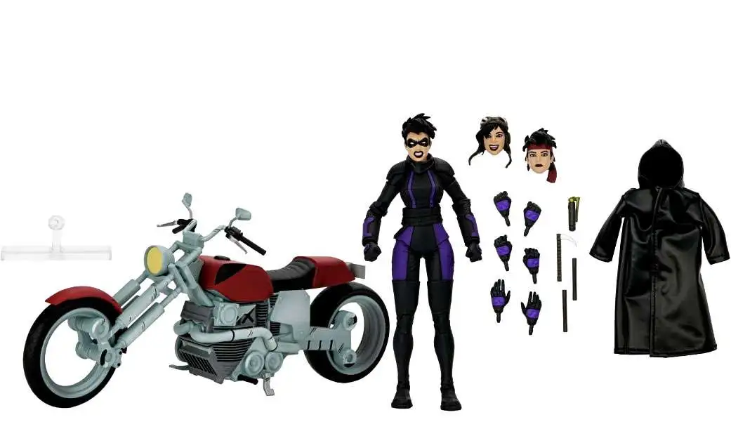 NECA Teenage Mutant Ninja Turtles The Last Ronin Lost Years Casey Marie with Motorcycle Action Figure Set [Ultimate Version]