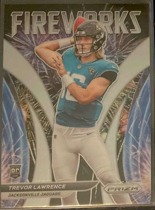 NFL 2021 Prizm Football Rookie Trevor Lawrence F-21 [Fireworks]