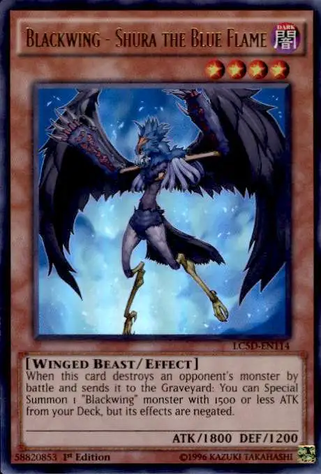 YuGiOh YuGiOh 5D's Legendary Collection Mega Pack Ultra Rare Blackwing - Shura the Blue Flame LC5D-EN114
