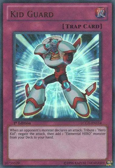 YuGiOh GX Trading Card Game Legendary Collection 2 Ultra Rare Kid Guard LCGX-EN114