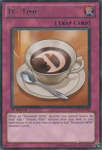 YuGiOh GX Trading Card Game Legendary Collection 2 Rare D-Time LCGX-EN149