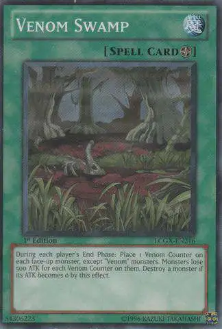 YuGiOh GX Trading Card Game Legendary Collection 2 Common Venom Swamp LCGX-EN216