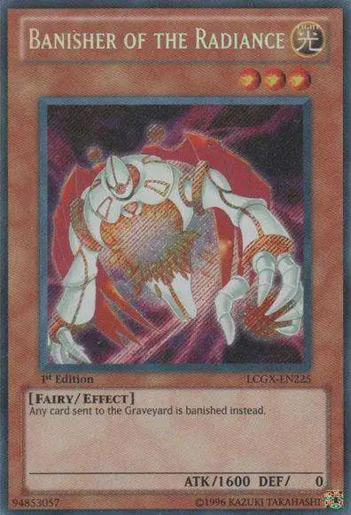 YuGiOh GX Trading Card Game Legendary Collection 2 Secret Rare Banisher of the Radiance LCGX-EN225