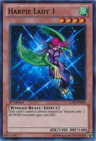 YuGiOh Trading Card Game Legendary Collection 4: Joey's World Super Rare Harpie Lady 1 LCJW-EN090