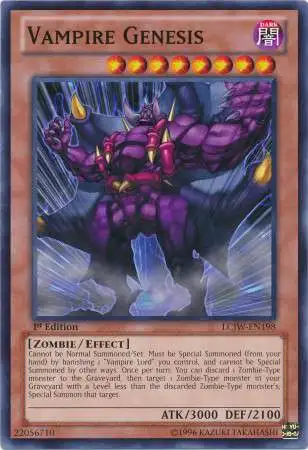 YuGiOh Trading Card Game Legendary Collection 4: Joey's World Common Vampire Genesis LCJW-EN198
