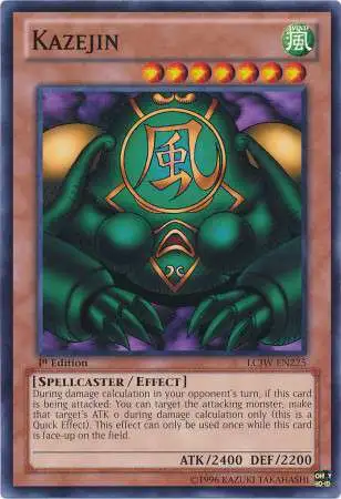 YuGiOh Trading Card Game Legendary Collection 4: Joey's World Common Kazejin LCJW-EN225