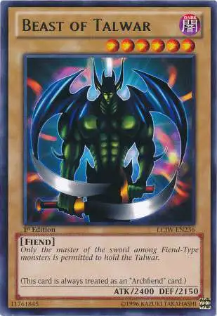YuGiOh Trading Card Game Legendary Collection 4: Joey's World Rare Beast of Talwar LCJW-EN236