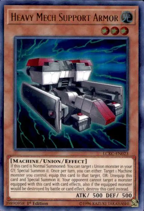 YuGiOh Trading Card Game Kaiba Legendary Collection Ultra Rare Heavy Mech Support Armor LCKC-EN023