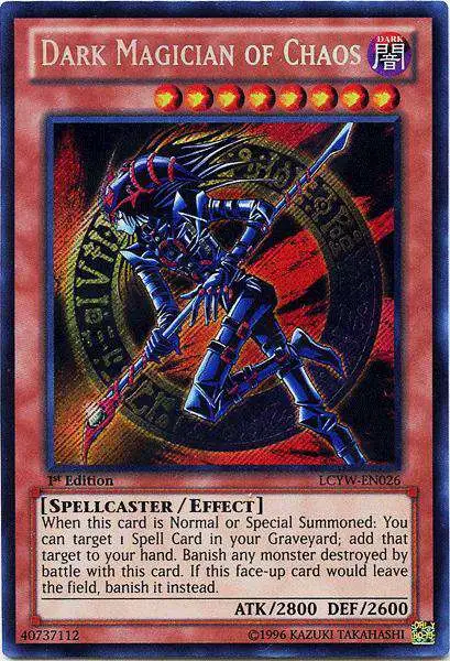 YuGiOh Trading Card Game Legendary Collection 3 Secret Rare Dark Magician of Chaos LCYW-EN026