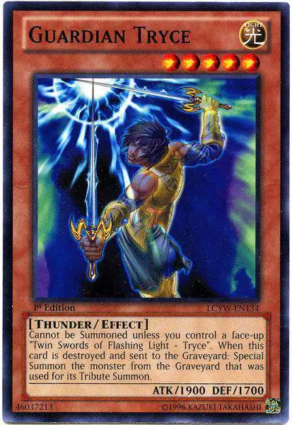 YuGiOh Trading Card Game Legendary Collection 3 Common Guardian Tryce LCYW-EN134