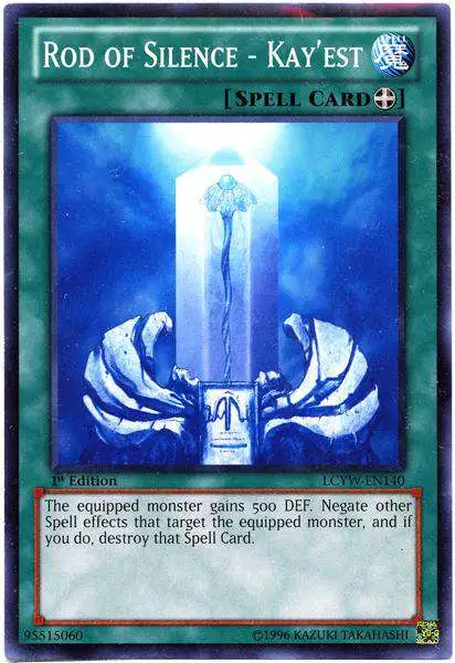 YuGiOh Trading Card Game Legendary Collection 3 Common Rod of Silence - Kay'est LCYW-EN140