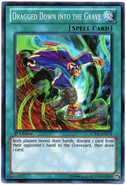 YuGiOh Trading Card Game Legendary Collection 3 Super Rare Dragged Down into the Grave LCYW-EN174