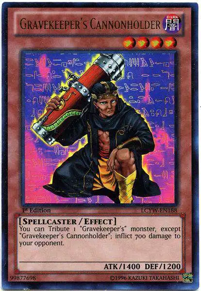 YuGiOh Trading Card Game Legendary Collection 3 Ultra Rare Gravekeeper's Cannonholder LCYW-EN188