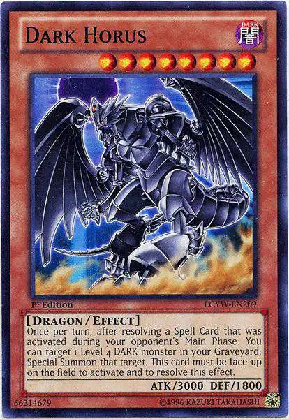 YuGiOh Trading Card Game Legendary Collection 3 Single Card Common Horus  the Black Flame Dragon LV6 LCYW-EN198 - ToyWiz