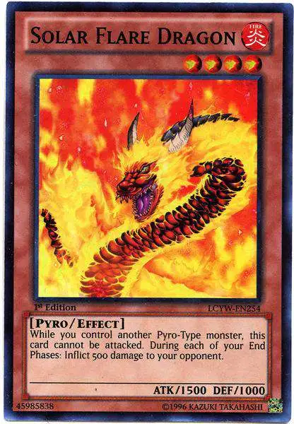 YuGiOh Trading Card Game Legendary Collection 3 Super Rare Solar Flare Dragon LCYW-EN254