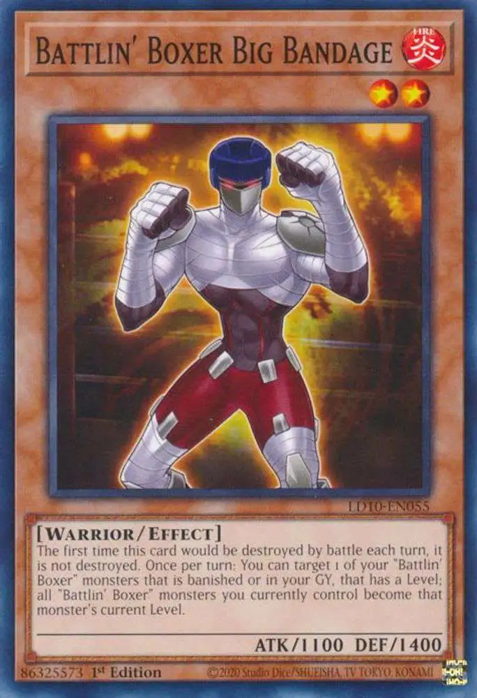 YuGiOh Trading Card Game Legendary Duelists Soulburning Volcano Single Card  Common Battlin Boxer Big Bandage LD10-EN055 - ToyWiz