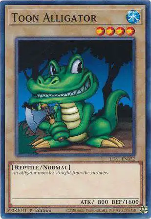 YuGiOh Trading Card Game Legendary Duelists: Season 1 Common Toon Alligator LDS1-EN052