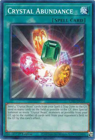 YuGiOh Trading Card Game Legendary Duelists: Season 1 Common Crystal Abundance LDS1-EN106