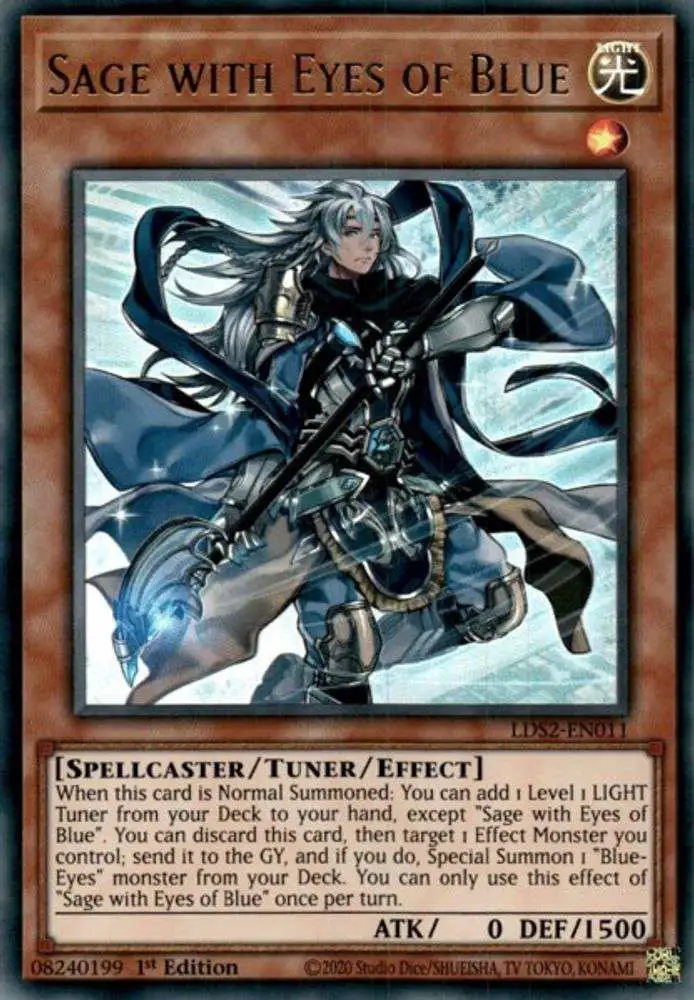 YuGiOh Trading Card Game Legendary Duelists Season 2 Single Card Ultra Rare  Sage with Eyes of Blue LDS2-EN011 - ToyWiz
