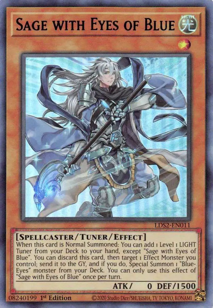 YuGiOh Trading Card Game Legendary Duelists Season 2 Single Card Ultra Rare  Sage with Eyes of Blue LDS2-EN011 Blue - ToyWiz