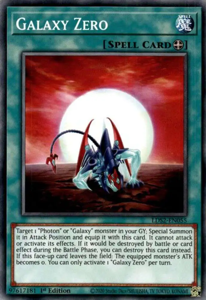 YuGiOh Trading Card Game Legendary Duelists: Season 2 Common Galaxy Zero LDS2-EN055