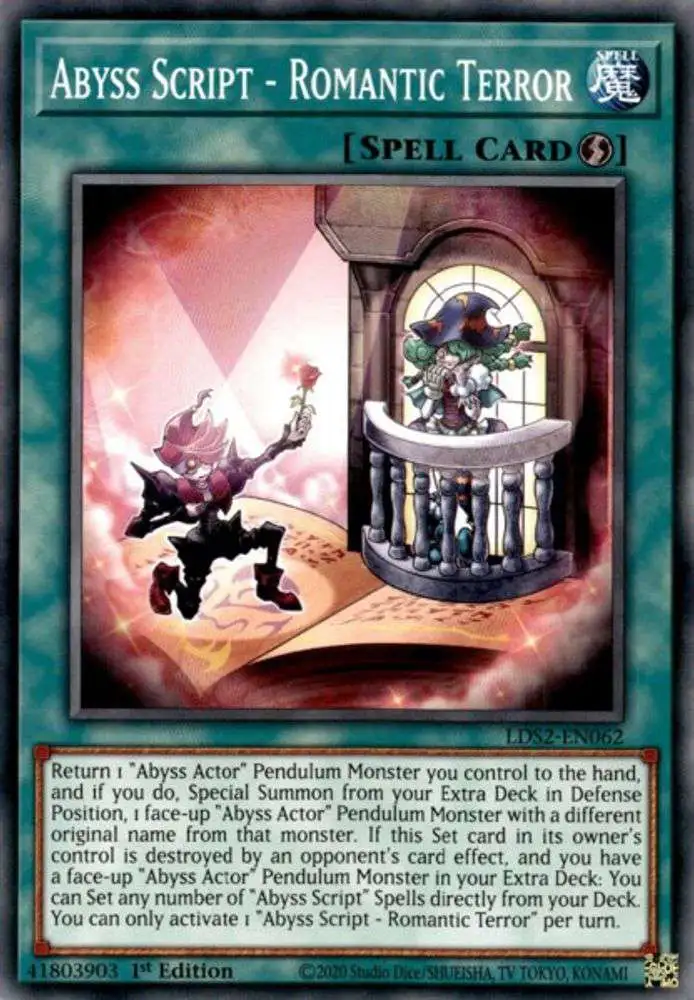 YuGiOh Trading Card Game Legendary Duelists Season 2 Single Card Common  Abyss Script - Romantic Terror LDS2-EN062 - ToyWiz
