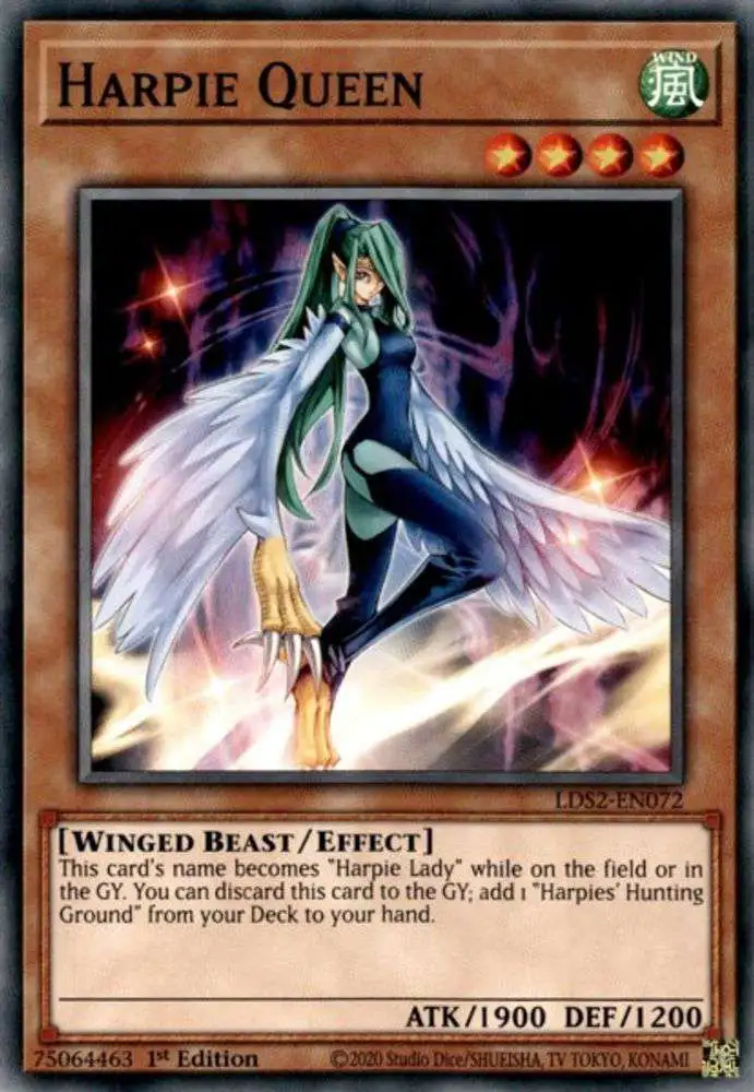 YuGiOh Trading Card Game Legendary Duelists Season 2 Single Card Common  Harpie Queen LDS2-EN072 - ToyWiz