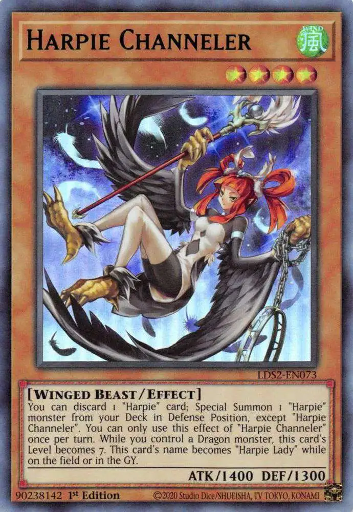 YuGiOh Trading Card Game Legendary Duelists Season 2 Single Card Ultra Rare  Harpie Channeler LDS2-EN073 Green - ToyWiz
