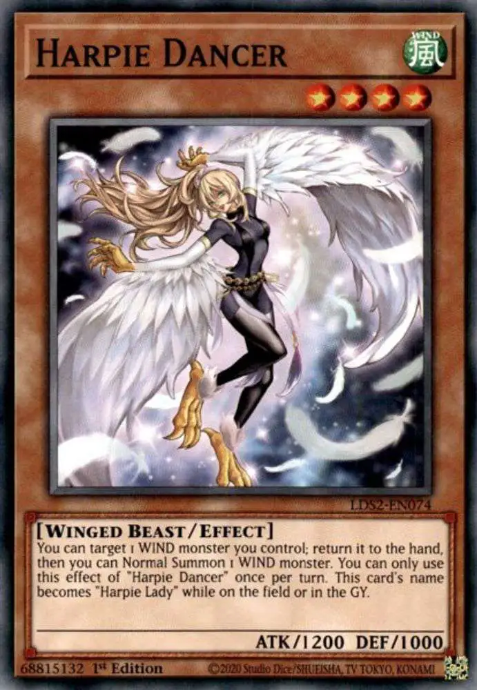 YuGiOh Trading Card Game Legendary Duelists: Season 2 Common Harpie Dancer LDS2-EN074