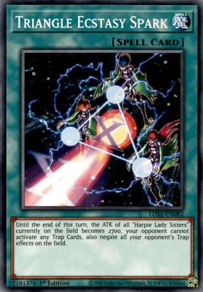 YuGiOh Trading Card Game Legendary Duelists: Season 2 Common Triangle Ecstasy Spark LDS2-EN082