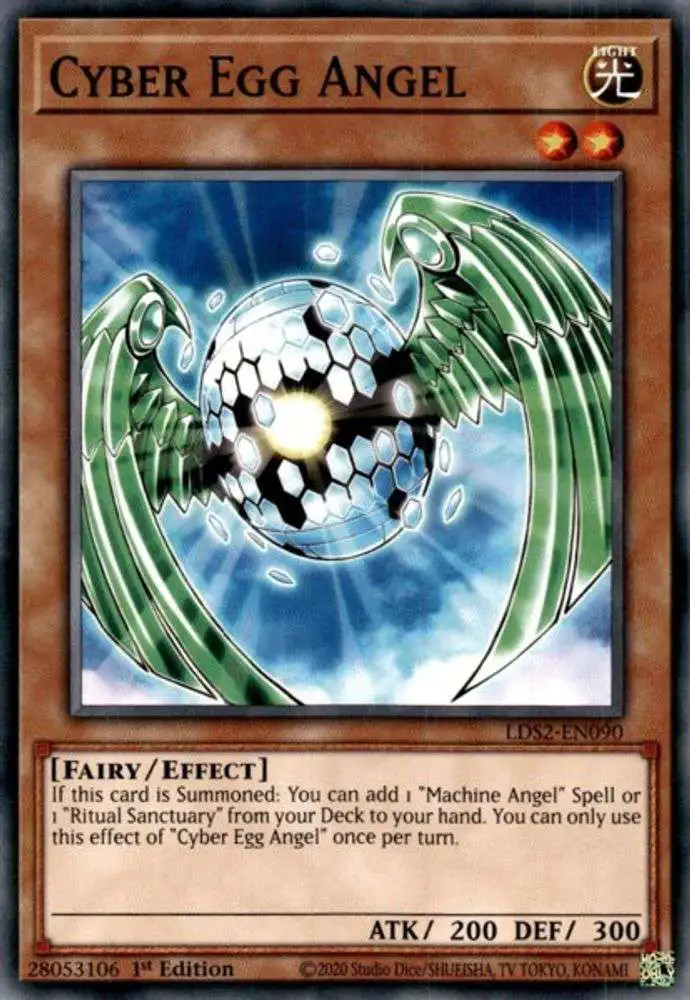 YuGiOh Trading Card Game Legendary Duelists Season 2 Single Card Common  Cyber Egg Angel LDS2-EN090 - ToyWiz