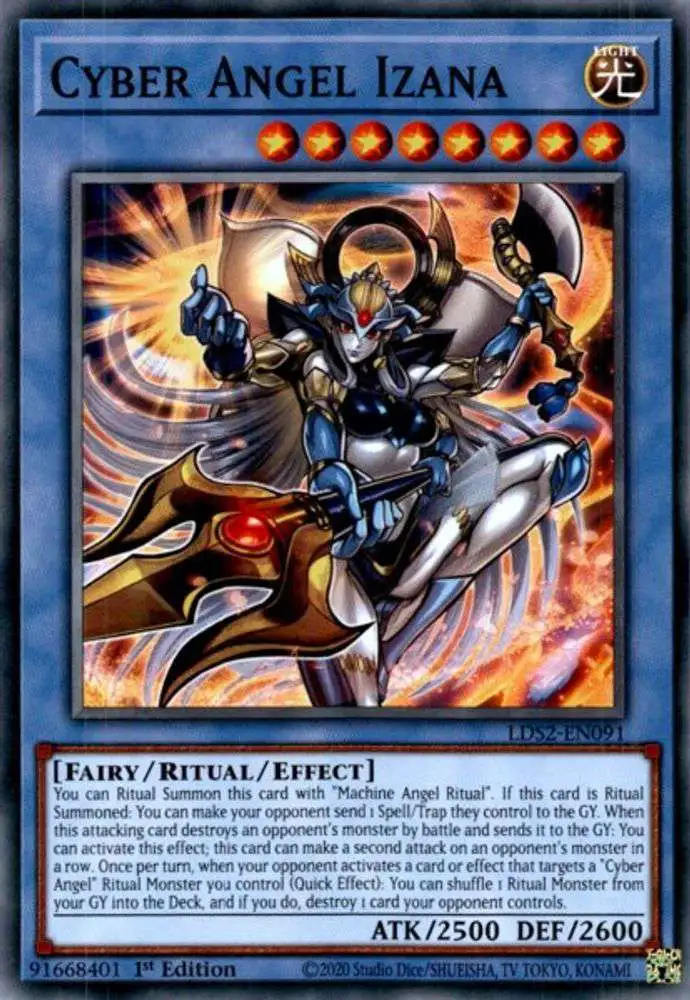 YuGiOh Trading Card Game Legendary Duelists: Season 2 Common Cyber Angel Izana LDS2-EN091