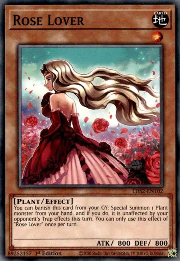 YuGiOh Trading Card Game Legendary Duelists: Season 2 Common Rose Lover LDS2-EN102