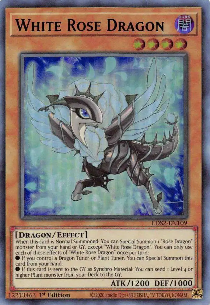 YuGiOh Trading Card Game Legendary Duelists Season 2 Single Card Ultra Rare White Rose Dragon LDS2-EN109 Blue - ToyWiz YuGiOh Trading Card Game Legendary Duelists Season 2 Single Card Ultra Rare White Rose Dragon LDS2-EN109 Blue - ToyWiz