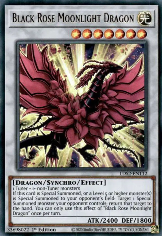 YuGiOh Trading Card Game Legendary Duelists Season 2 Single Card Ultra Rare Black Rose Moonlight Dragon LDS2-EN112 - ToyWiz YuGiOh Trading Card Game Legendary Duelists Season 2 Single Card Ultra Rare Black Rose Moonlight Dragon LDS2-EN112 - ToyWiz