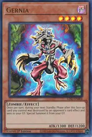 YuGiOh Legendary Duelists: Season 3 Ultra Rare Gernia LDS3-EN004 [Red]
