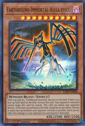 YuGiOh Legendary Duelists: Season 3 Ultra Rare Earthbound Immortal Aslla piscu LDS3-EN038 [Red]