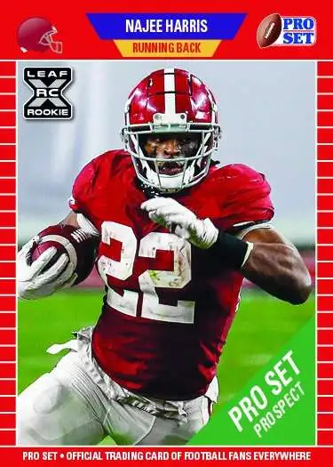 NFL Leaf 2021 Pro Set Football Najee Harris PS7 [XRC Rookie Card]