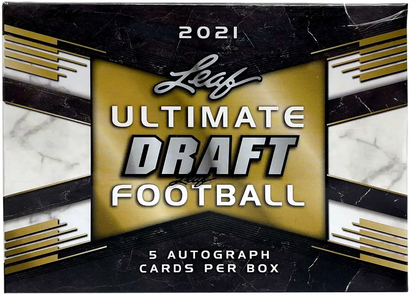 NFL Leaf 2021 Ultimate Draft Football Trading Card HOBBY Box [5 Autographs]