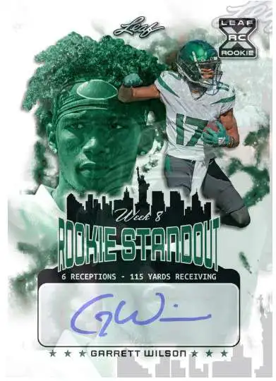 New York Jets: Garrett Wilson 2022 Poster - Officially Licensed NFL Re