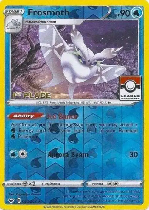 Pokemon Trading Card Game Promo Rare Frosmoth #64 [League Challenge, 1st Place]