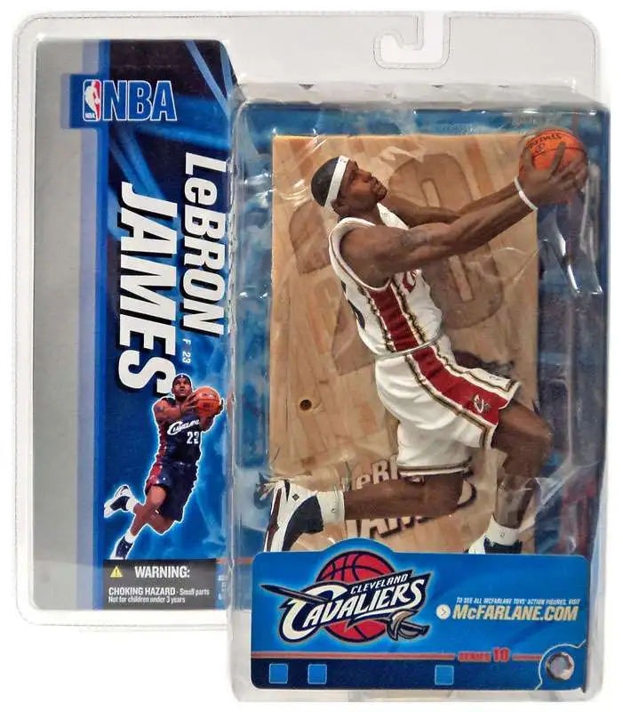 McFarlane Toys NBA Cleveland Cavaliers Sports Basketball Series 10 LeBron James Action Figure [White Jersey Variant]