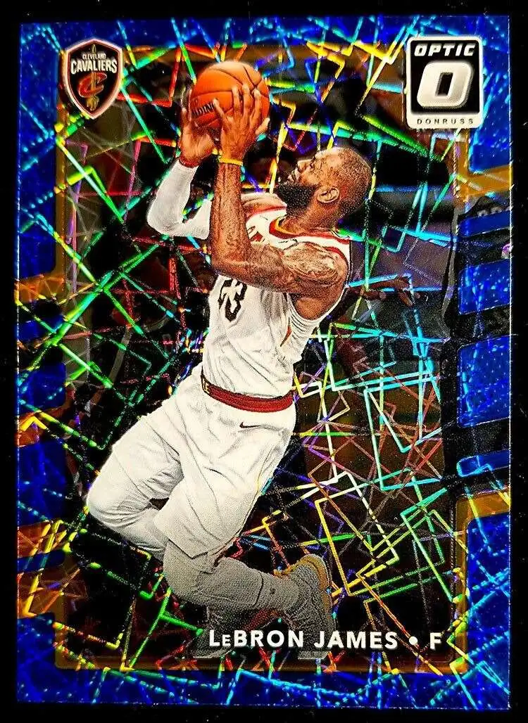 NBA 2017 Optic Basketball Single Card Blue Velocity Lebron James