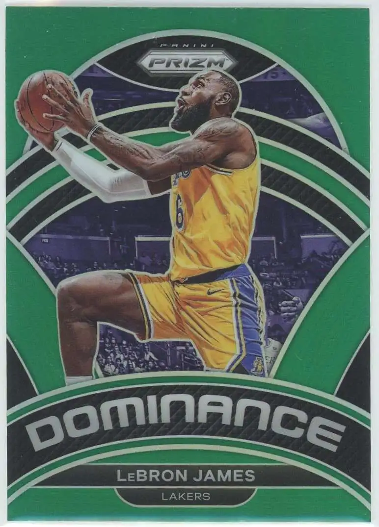 NBA Los Angeles Lakers 2022-23 Panini Prizm Single Card Green Lebron James  24 Dominance - ToyWiz