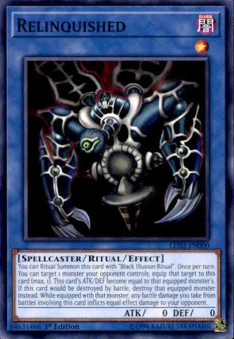 YuGiOh Trading Card Game Legendary Duelists: Ancient Millennium Common Relinquished LED2-EN000