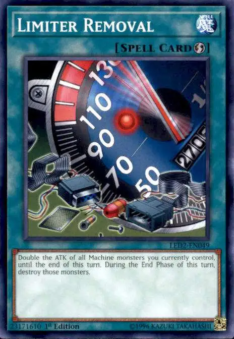 YuGiOh Trading Card Game Legendary Duelists: Ancient Millennium Common Limiter Removal LED2-EN049