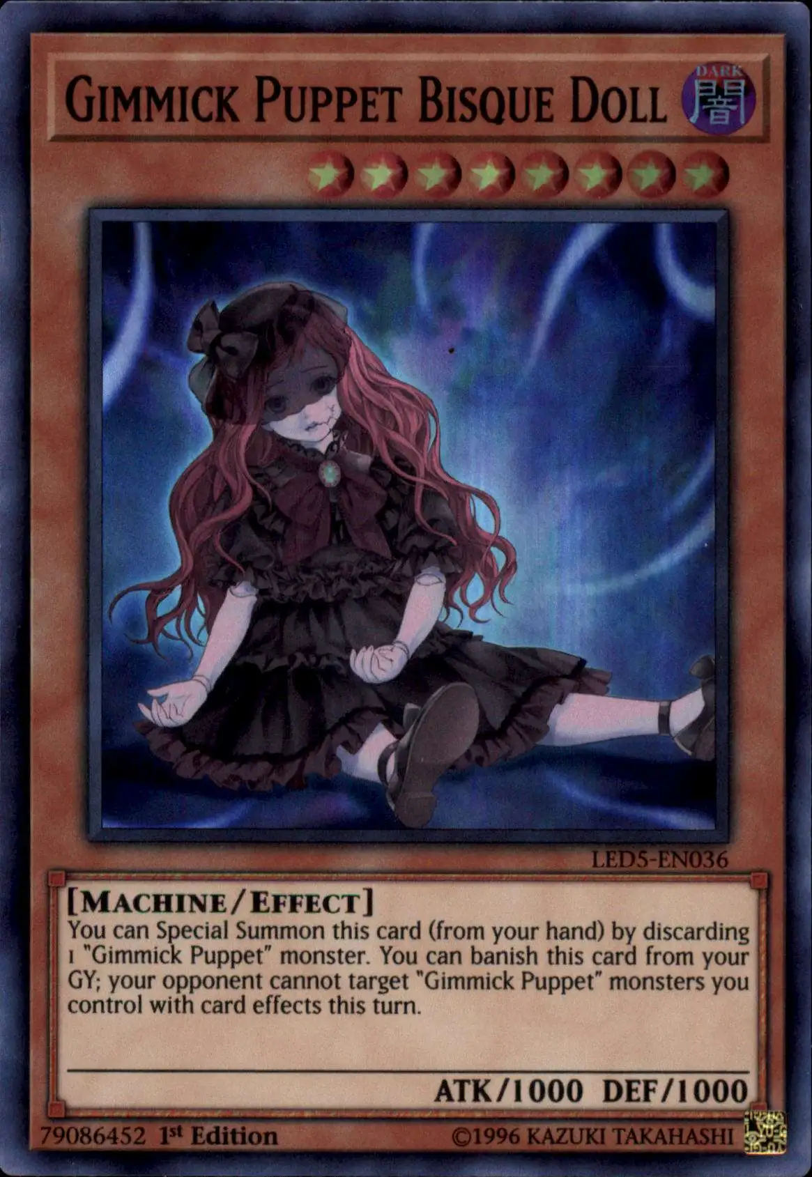 YuGiOh Trading Card Game Legendary Duelists: Immortal Destiny Super Rare Gimmick Puppet Bisque Doll LED5-EN036