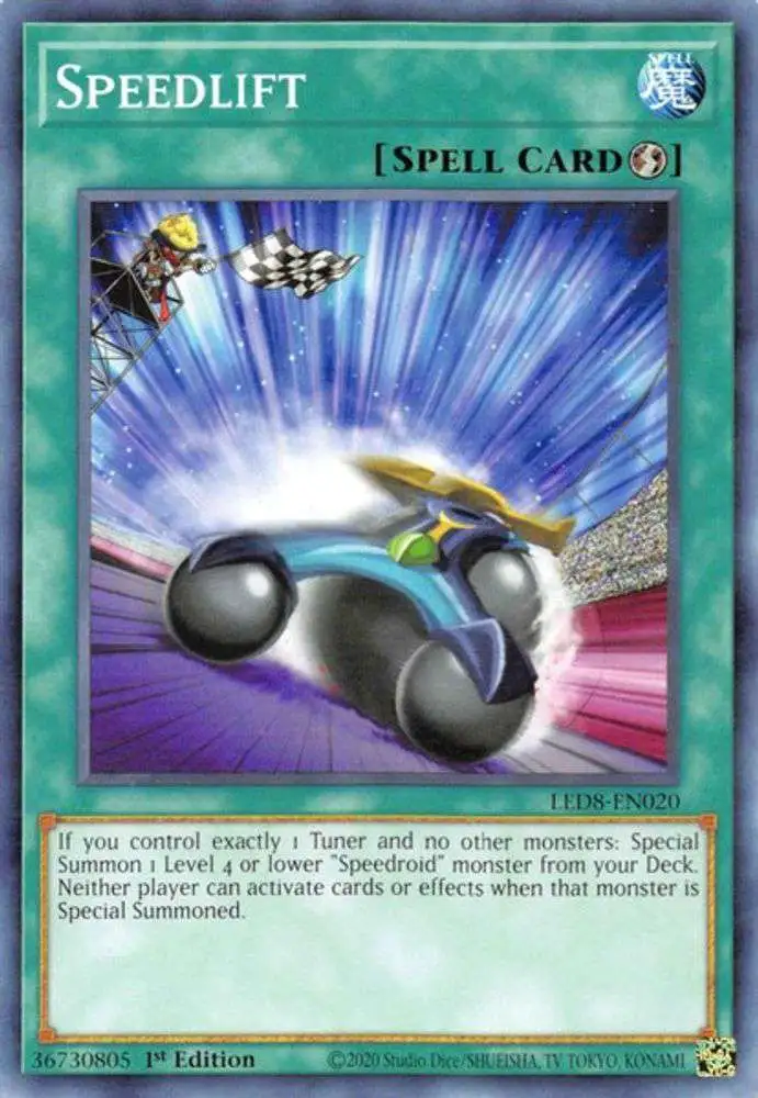 YuGiOh Trading Card Game Legendary Duelists: Synchro Storm Common Speedlift LED8-EN020