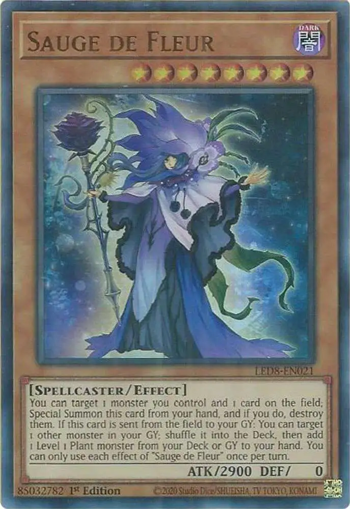 YuGiOh Trading Card Game Legendary Duelists: Synchro Storm Ultra Rare Sauge de Fleur LED8-EN021