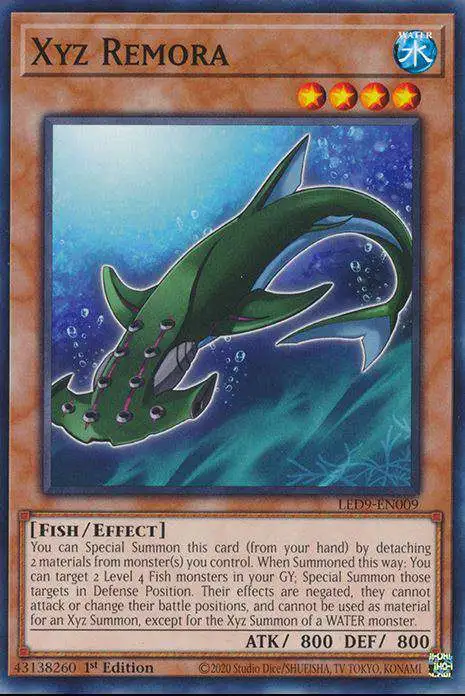 YuGiOh Trading Card Game Legendary Duelists Duels From The Deep Common Xyz Remora LED9-EN009